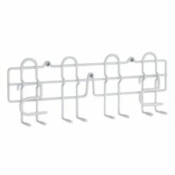 Style Selections Pantry Organizers 16-in W x 5.88-in H 1-Tier Door/Wall Mount Metal Mop and Broom Holder