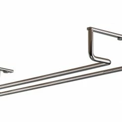 Style Selections Pantry Organizers 4.51-in W x 1.61-in H 1-Tier Under-shelf Metal Stemware Holder