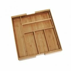 Style Selections Drawer Organizers 18.125-in x 13.125-in Wood Silverware Insert Drawer Organizer -Rubbermaid Fashion Sell 01433691