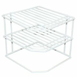Style Selections Pantry Organizers 9.25-in W x 8.07-in H 3-Tier Freestanding Metal Plate Rack