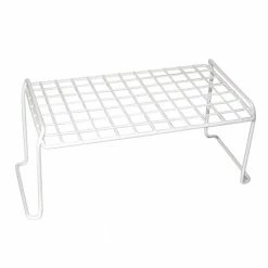 Style Selections Pantry Organizers 13.58-in W x 6.1-in H 1-Tier Freestanding Metal Plate Rack