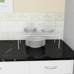 Style Selections Pantry Organizers 16.25-in W x 5.5-in H 1-Tier Freestanding Metal Plate Rack -Rubbermaid Fashion Sell 07825896