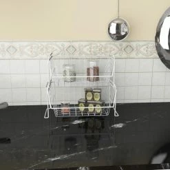 Style Selections Pantry Organizers 13.58-in W x 6.12-in H 1-Tier Freestanding Metal Basket -Rubbermaid Fashion Sell 07825908