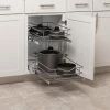 Simply Put Pantry Organizers 14-in W x 19.1875-in H 2-Tier Pull Out Metal Soft Close Baskets & Organizers -Rubbermaid Fashion Sell 08775141