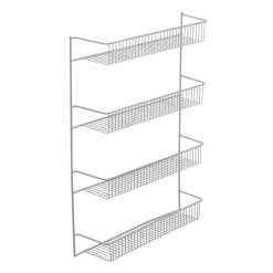 Style Selections Pantry Organizers 18.7-in W x 25.79-in H 4-Tier Door/Wall Mount Metal Cabinet Door Mounting Kit