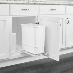 Rev-A-Shelf Pantry Organizers 20-Quart Plastic Pull Out Trash Can -Rubbermaid Fashion Sell 09376206