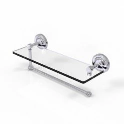Allied Brass Countertop Organizers Metal Polished Chrome Paper Towel Holder