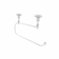 Allied Brass Countertop Organizers Metal Matte White Paper Towel Holder