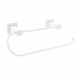 Allied Brass Countertop Organizers Metal Matte White Paper Towel Holder