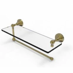 Allied Brass Countertop Organizers Metal Unlacquered Brass Paper Towel Holder