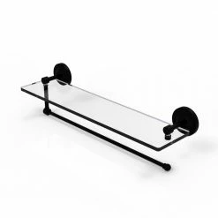 Allied Brass Countertop Organizers Metal Matte Black Paper Towel Holder