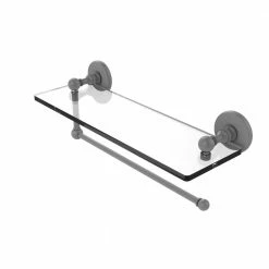 Allied Brass Countertop Organizers Metal Matte Gray Paper Towel Holder