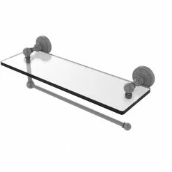 Allied Brass Countertop Organizers Metal Matte Gray Paper Towel Holder