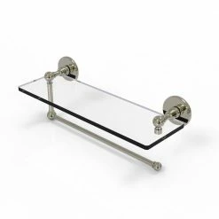 Allied Brass Countertop Organizers Metal Polished Nickel Paper Towel Holder