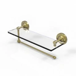 Allied Brass Countertop Organizers Metal Satin Brass Paper Towel Holder