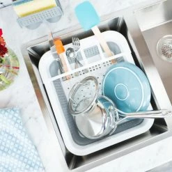 Madesmart Countertop Organizers 12.63-in W x 14.63-in L x 5.5-in H Plastic Dish Rack -Rubbermaid Fashion Sell 11369368