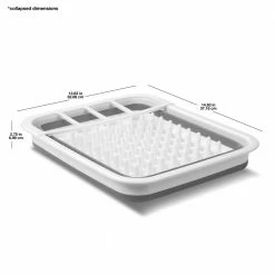 Madesmart Countertop Organizers 12.63-in W x 14.63-in L x 5.5-in H Plastic Dish Rack -Rubbermaid Fashion Sell 11369370
