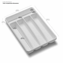 Style Selections Drawer Organizers 12.9-in x 9-in Plastic Silverware Insert Drawer Organizer -Rubbermaid Fashion Sell 11412899