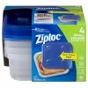 Ziploc Pantry Organizers 4-Piece Multisize Plastic Food Storage Container -Rubbermaid Fashion Sell 12158261