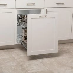 Simply Put Pantry Organizers 4.25-in W x 10.625-in H Door/Wall Mount Metal Soft Close Cabinet Door Mounting Kit -Rubbermaid Fashion Sell 15137453