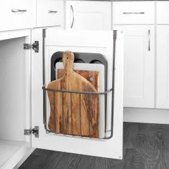 Style Selections Pantry Organizers 13.5-in W x 20-in H 1-Tier Over The Door Metal Baskets & Organizers