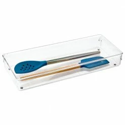 iDesign + The Spruce Drawer Organizers 15-in x 6-in Plastic Silverware Insert Drawer Organizer