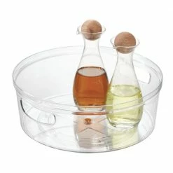 iDesign + The Spruce Pantry Organizers Plastic Full Circle Tabletop Lazy Susan