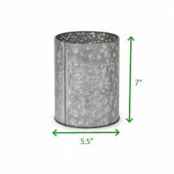 Mind Reader Countertop Organizers Mind Reader Galvanized Utensil Holder, Serve Ware Holder, Kitchen Condiment Organizer, Forks, Spoons, Knives, Dining Table, Countertop, Kitchen,- 2 Pack -Rubbermaid Fashion Sell 15870313