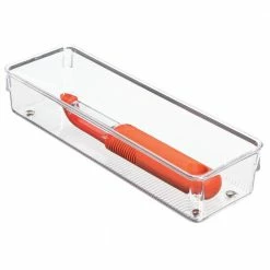 iDesign + The Spruce Drawer Organizers 9.75-in x 3.25-in Plastic Silverware Insert Drawer Organizer