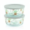PYREX Pantry Organizers Star Wars 4 Piece Multisize Tempered Glass Food Storage Container -Rubbermaid Fashion Sell 43096541