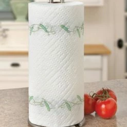 Style Selections Countertop Organizers Metal Brushed Nickel Paper Towel Holder -Rubbermaid Fashion Sell 43399559