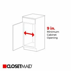 ClosetMaid Pantry Organizers 8.92-in W x 18.36-in H 3-Tier Pull Out Metal Soft Close Pull-out Organizer -Rubbermaid Fashion Sell 44446981
