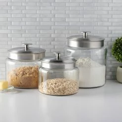 Anchor Hocking Pantry Organizers 2-quart Glass Kitchen Canister -Rubbermaid Fashion Sell 44485191