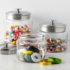 Anchor Hocking Pantry Organizers 2-quart Glass Kitchen Canister -Rubbermaid Fashion Sell 44485193