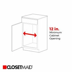 ClosetMaid Pantry Organizers 15.55-in W x 6.34-in H 1-Tier Pull Out Metal Soft Close Pull-out Organizer -Rubbermaid Fashion Sell 44494149