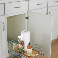 ClosetMaid Pantry Organizers 15.55-in W x 6.34-in H 1-Tier Pull Out Metal Soft Close Pull-out Organizer -Rubbermaid Fashion Sell 44545989 scaled