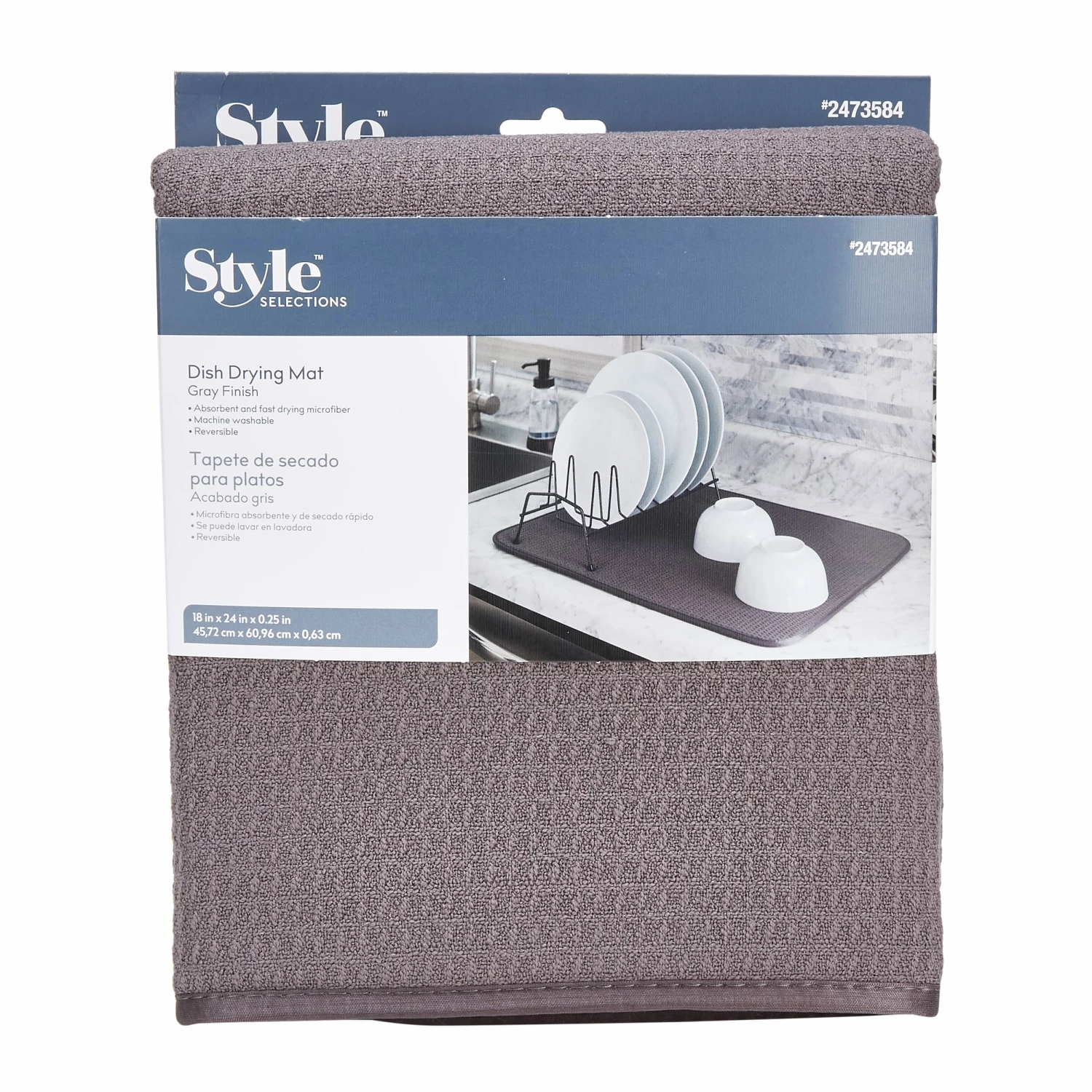 Style Selections Countertop Organizers 24-in W x 18-in L x 0.25-in H Cloth Drying Mat 4 Style Selections Countertop Organizers 24-in W x 18-in L x 0.25-in H Cloth Drying Mat - Image 2
