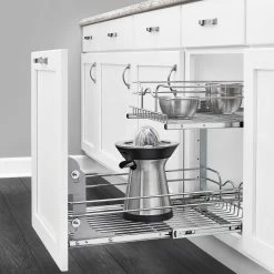 Rev-A-Shelf Cabinet Organizers 4-in W x 6-in H Door/Wall Mount Metal Cabinet Door Mounting Kit -Rubbermaid Fashion Sell 44888985