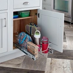 ClosetMaid Pantry Organizers 15.55-in W x 6.34-in H 1-Tier Pull Out Metal Soft Close Pull-out Organizer -Rubbermaid Fashion Sell 44891827 scaled