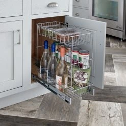 ClosetMaid Pantry Organizers 8.92-in W x 18.36-in H 3-Tier Pull Out Metal Soft Close Pull-out Organizer -Rubbermaid Fashion Sell 44891833 scaled