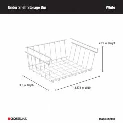 ClosetMaid Pantry Organizers Under Shelf Storage Bin -Rubbermaid Fashion Sell 45069569