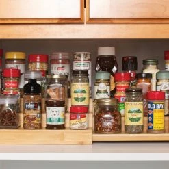 Style Selections Pantry Organizers 23-in W x 4.25-in H 3-Tier Freestanding Wood Shelf -Rubbermaid Fashion Sell 46277375 scaled